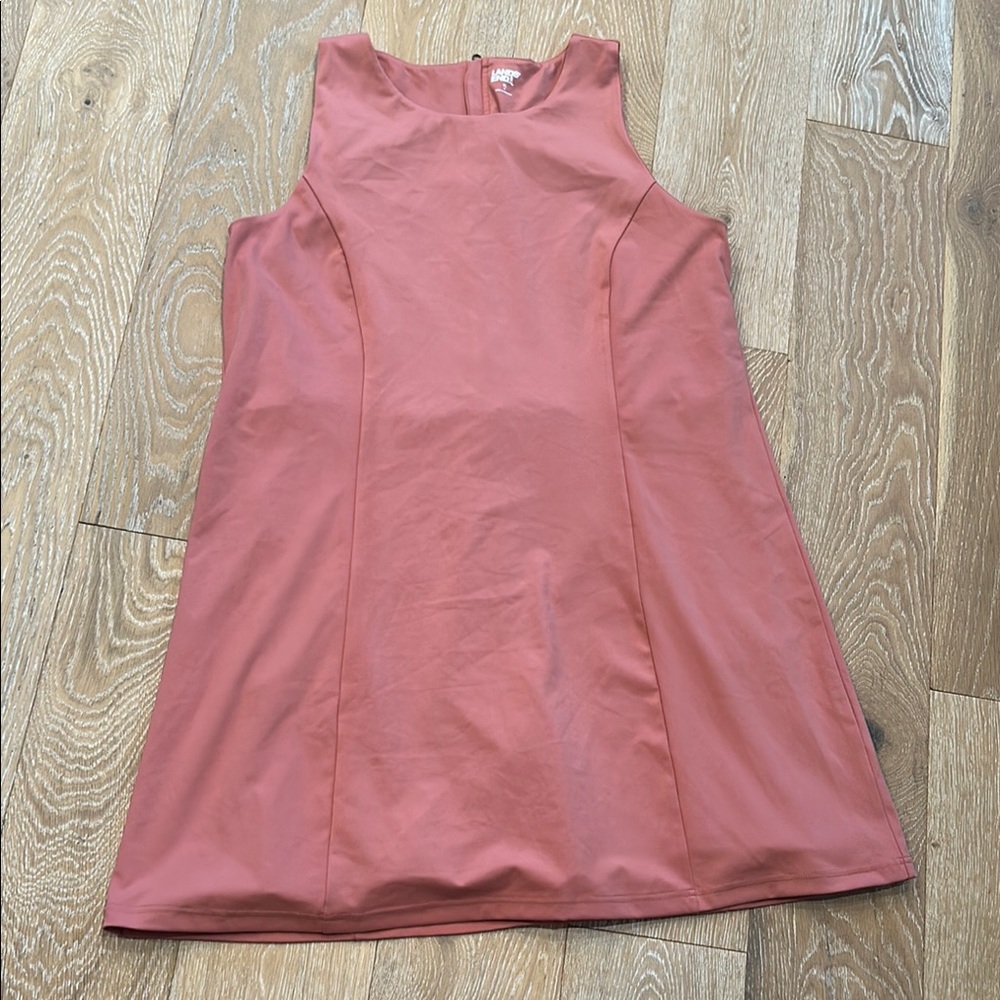 Lands' End Coral Sleeveless Dress with shorts